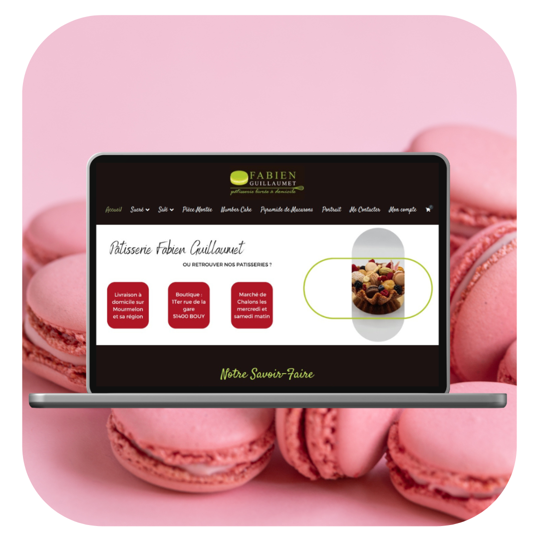 mauricette communication site internet patissier